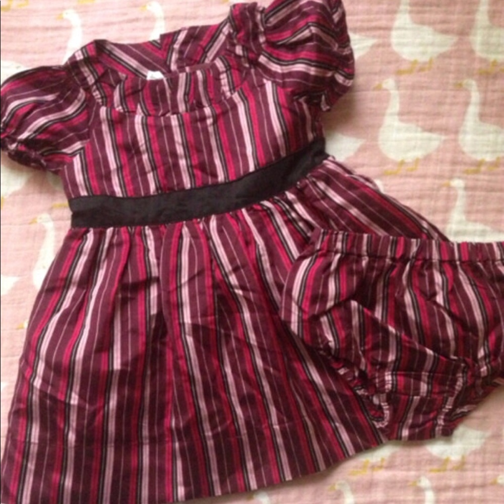 Tea collection Fancy Tivoli silk dress and bloomer